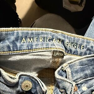 American Eagle Outfitters Light Blue Stretch Jeans